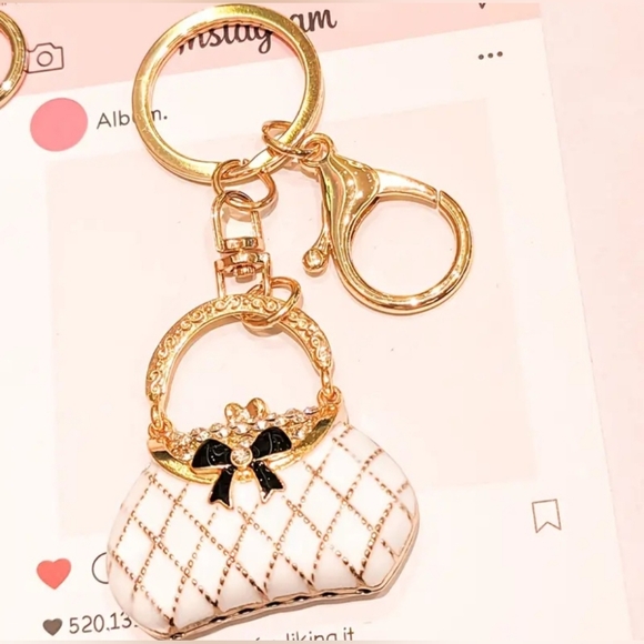 Fashion Purse Charms Red & White - Picture 3 of 5